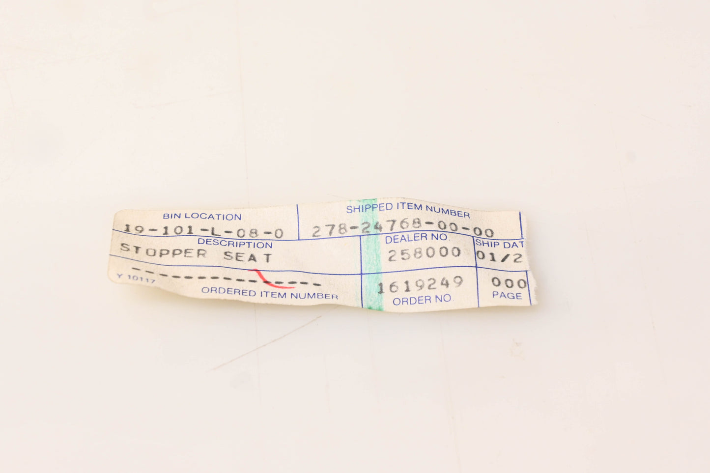 New OEM Yamaha 278-24768-00-00 Stopper NOS