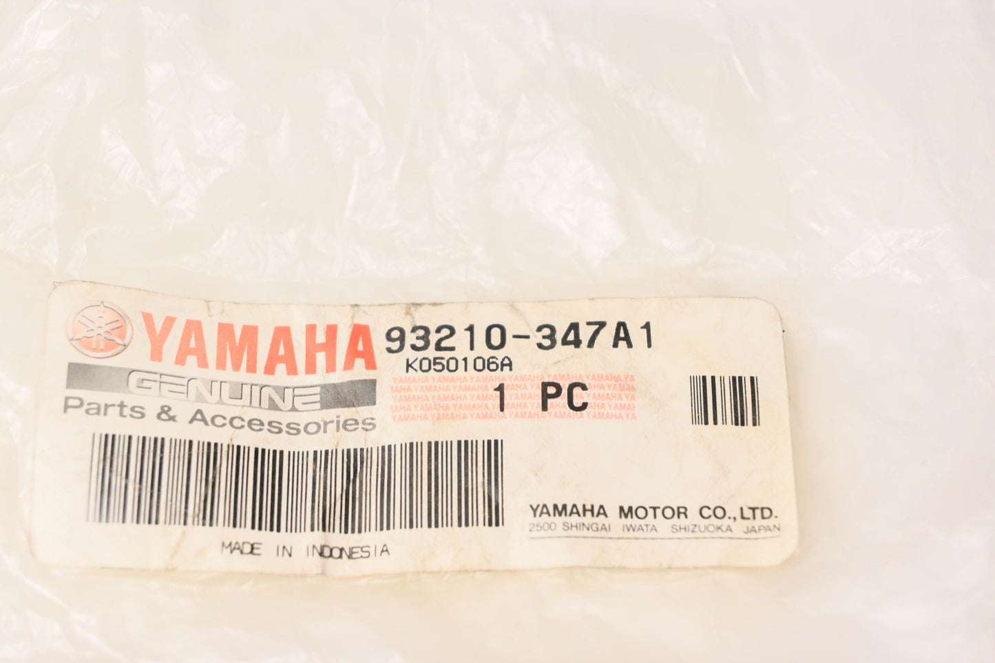 New OEM Yamaha 93210-347A1-00 O-Ring NOS