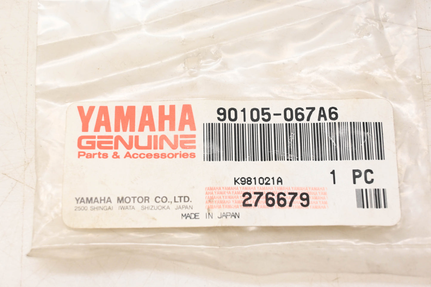 New OEM Yamaha 90105-067A6-00 Cylinder Head Bolt NOS
