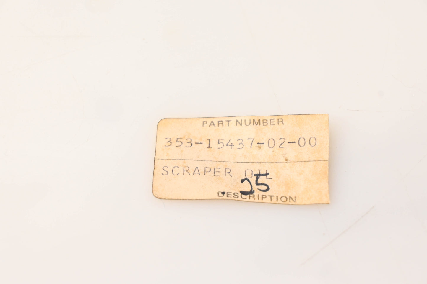 New OEM Yamaha 353-15437-02-00 Oil Scraper NOS