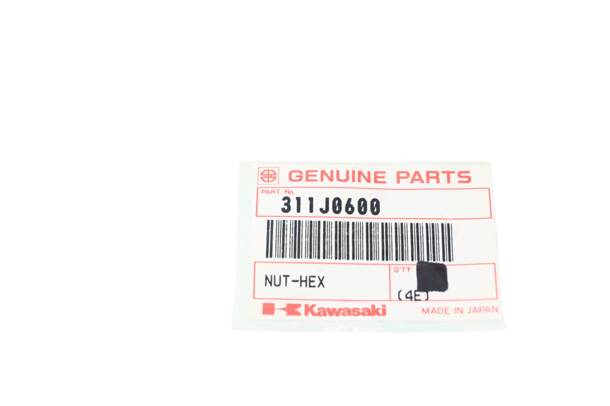 New OEM Kawasaki 311J0600 6mm Nuts Qty 2 NOS