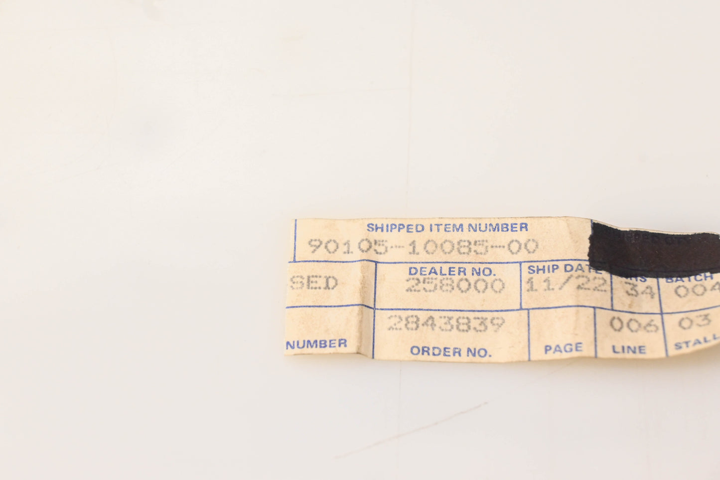 OEM Yamaha 90105-10085-00 Washer Based Bolt