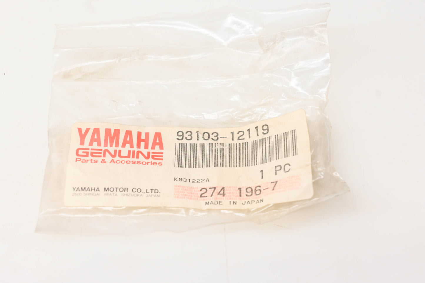 New OEM Yamaha 93103-12119-00 Oil Seal NOS