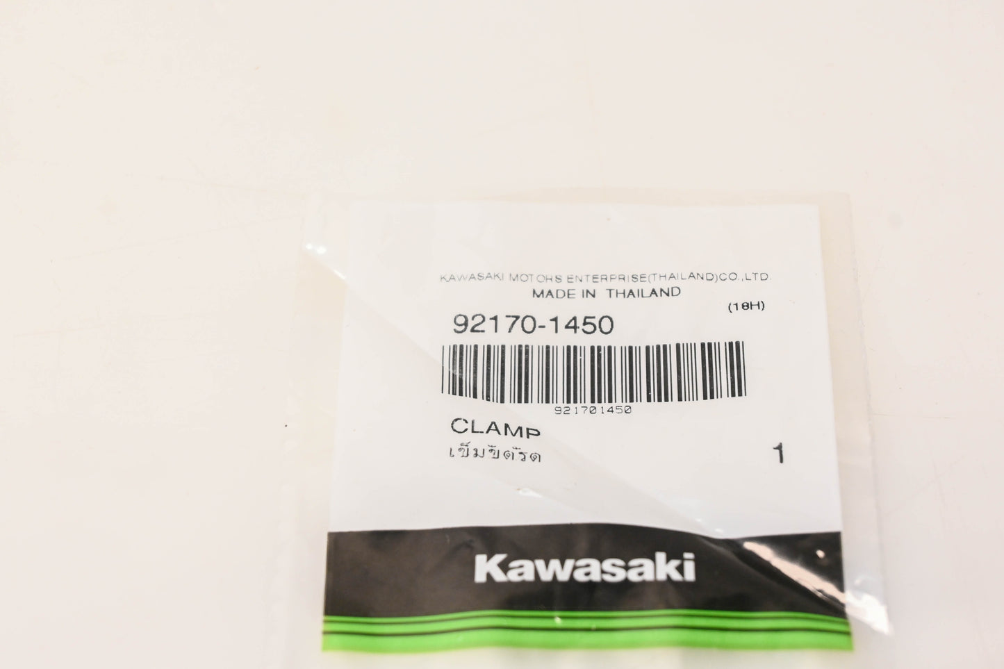 New OEM Kawasaki 92170-1450 Clamp NOS