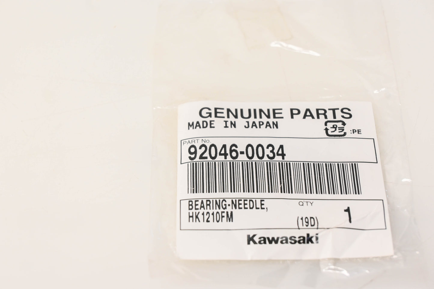 New OEM Kawasaki 92046-0034 Needle Bearing NOS