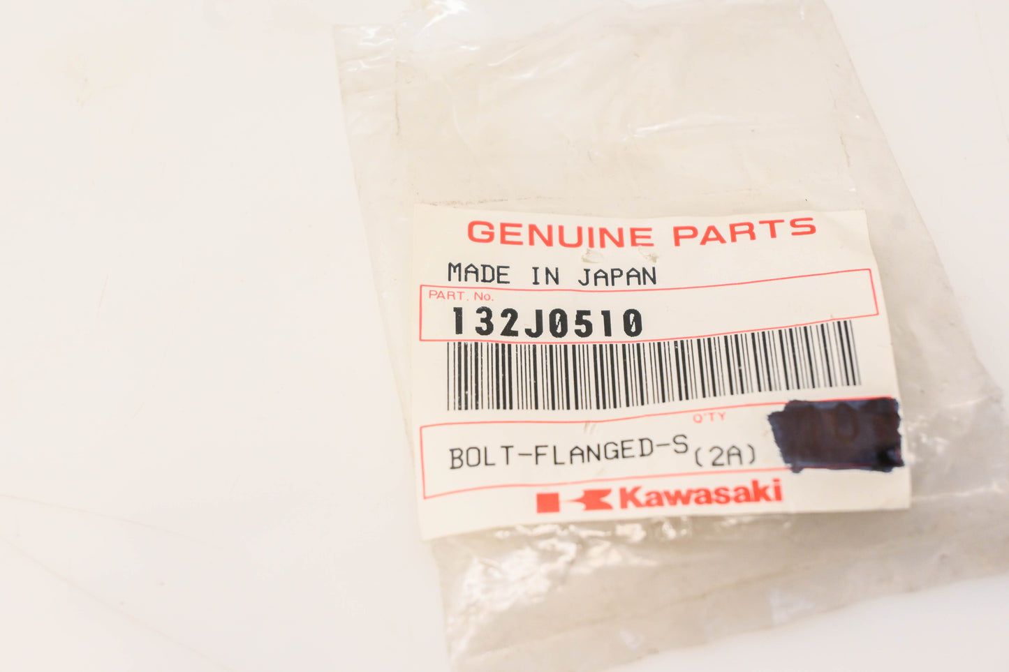 New OEM Kawasaki 132J0510 Flanged Bolt NOS