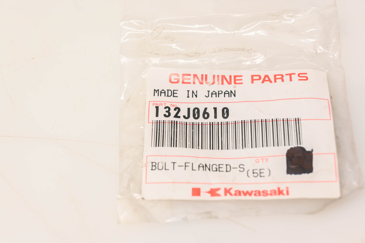 New OEM Kawasaki 132J0610 Flanged Bolt NOS