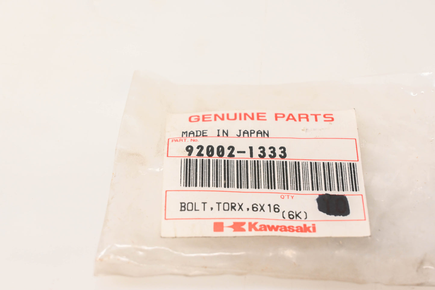 New OEM Kawasaki 92002-1333 TORX Bolt NOS