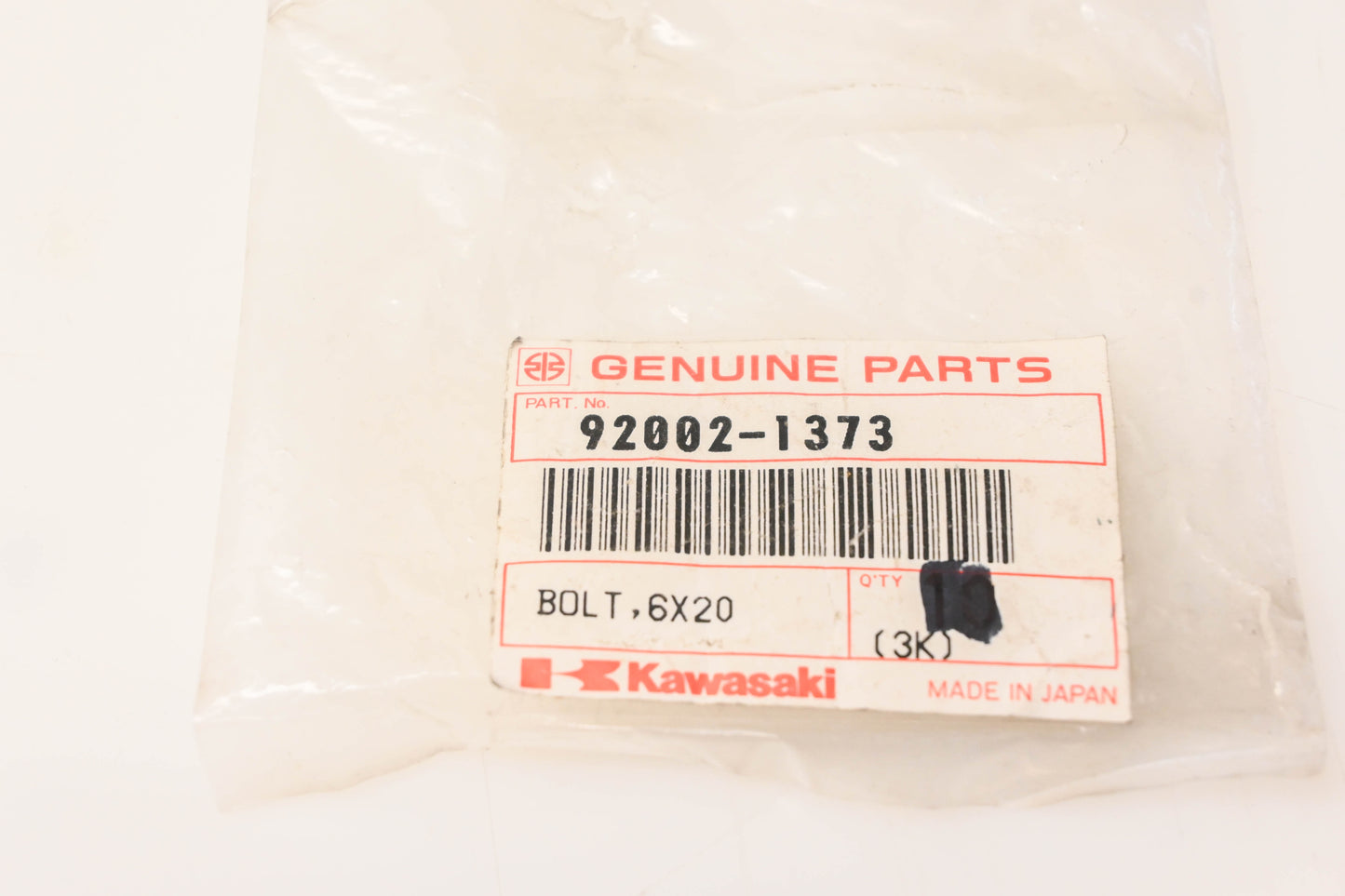 New OEM Kawasaki 92002-1373 Bolt NOS