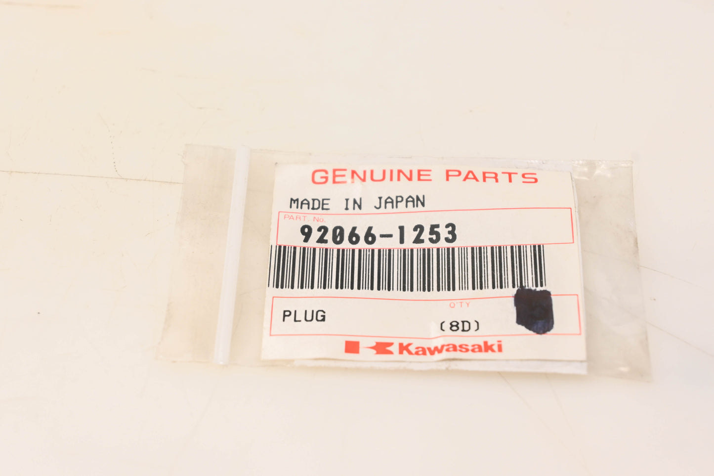New OEM Kawasaki 92066-1253 Plug NOS