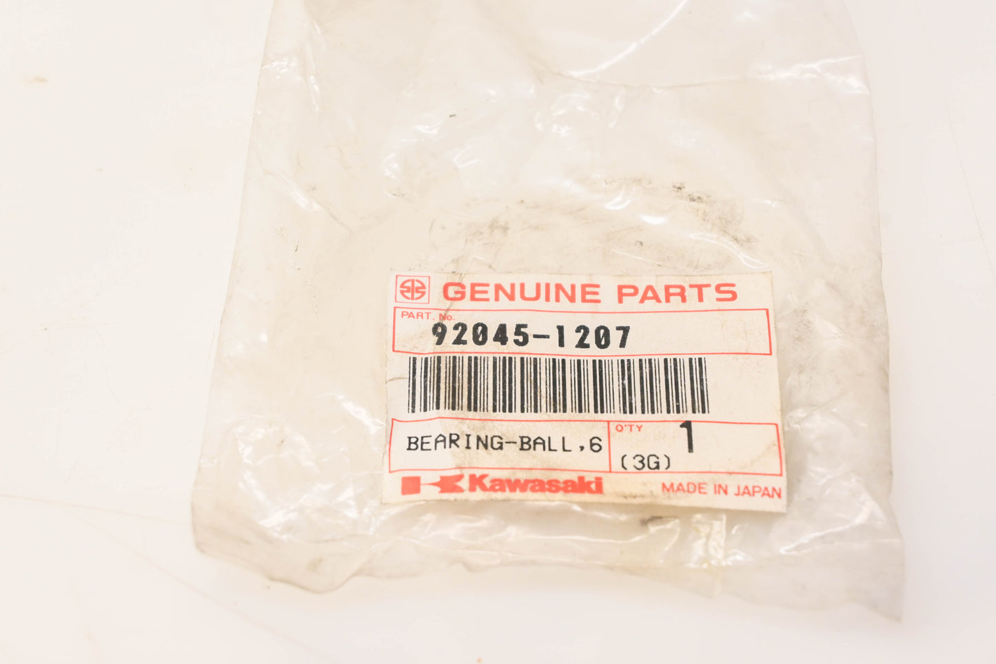 New OEM Kawasaki 92045-1207 Ball Bearing NOS