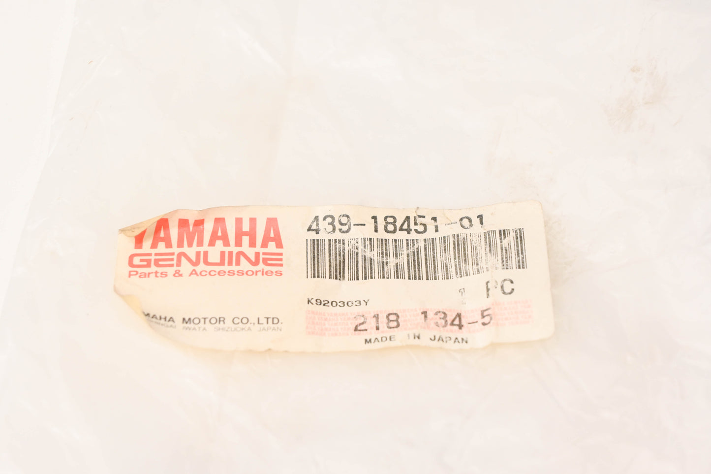 New OEM Yamaha 439-18451-01-00 Shift Lever NOS