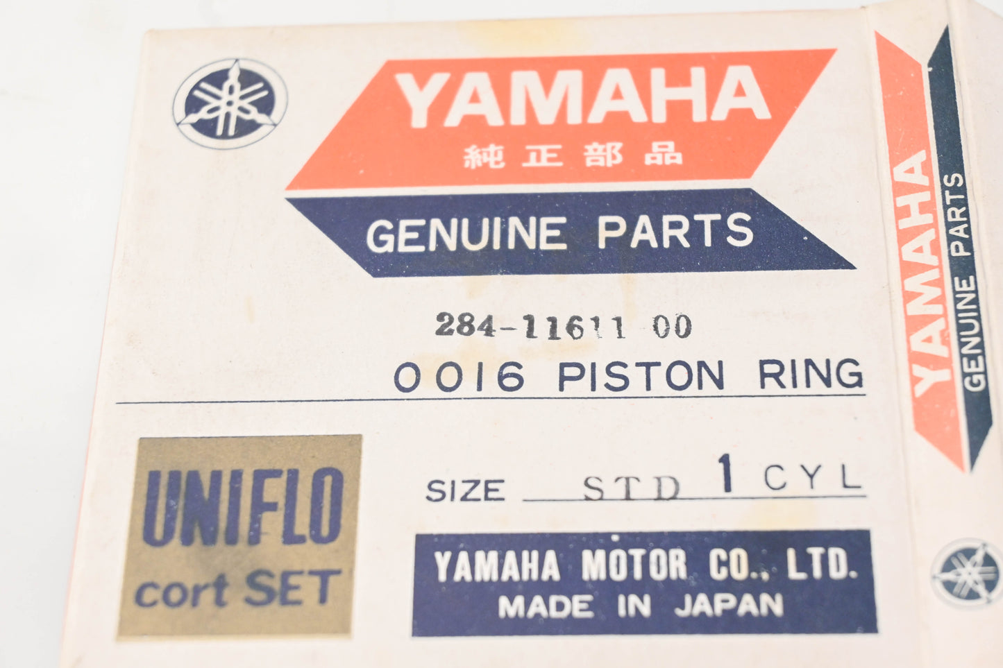 New OEM Yamaha 284-11611-00-00 Piston Ring Std NOS