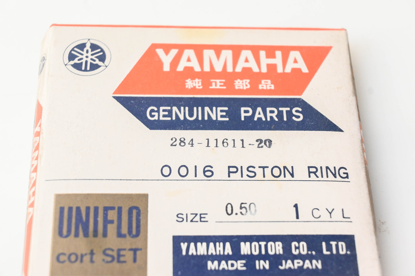 New OEM Yamaha 284-11611-20-00 Piston Ring 2nd O/S NOS