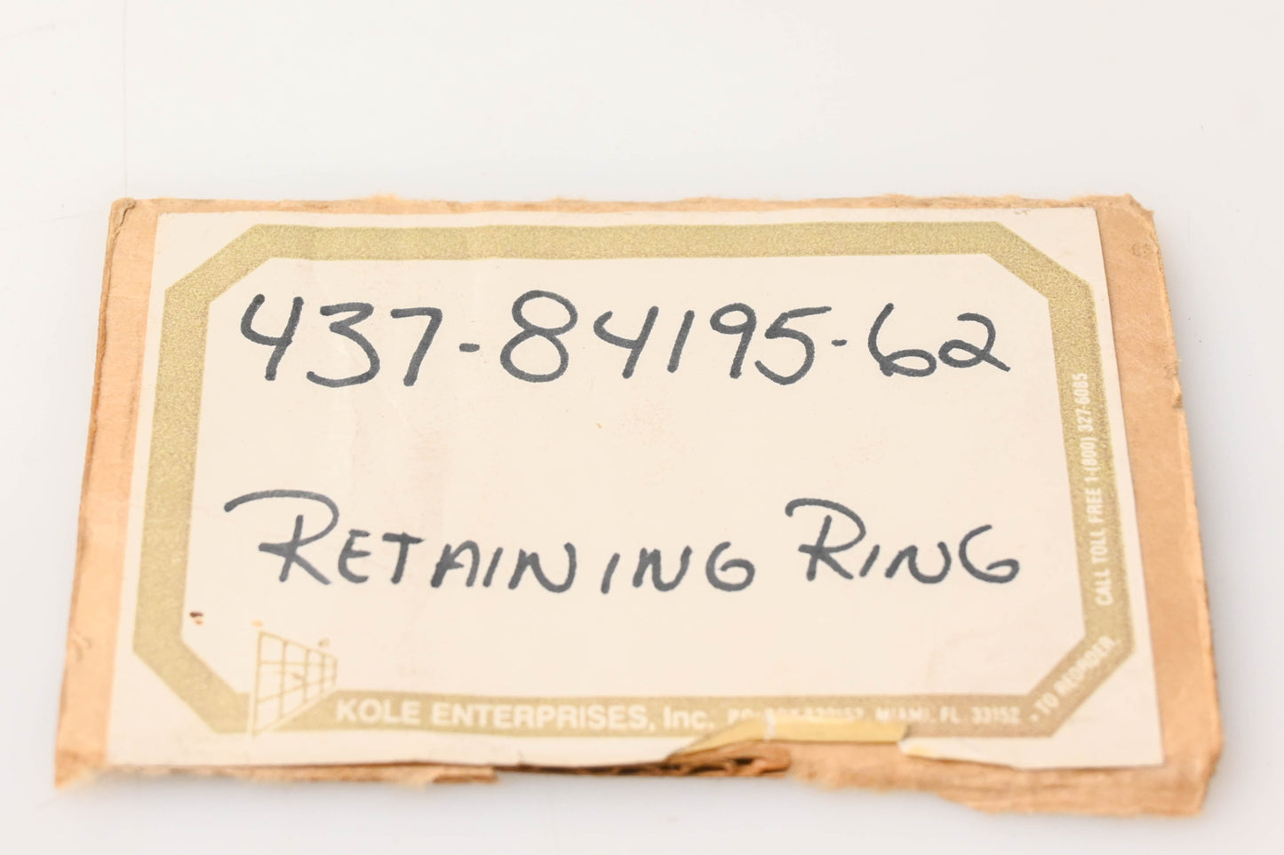 New OEM Yamaha 437-84195-62-00 Retaining Ring NOS