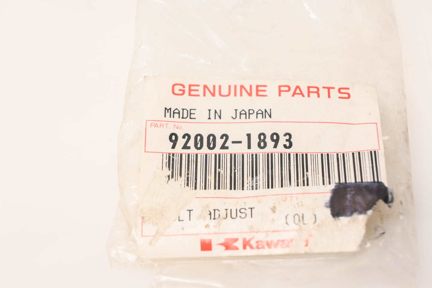 New OEM Yamaha 92002-1893 Adjuster Bolt NOS