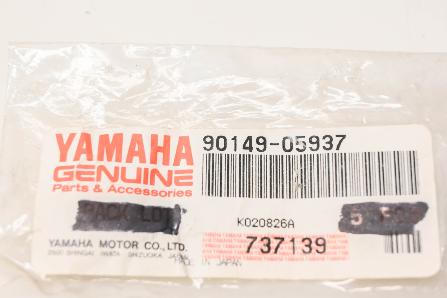 New OEM Yamaha 90149-05937-00 Tapping Screw NOS