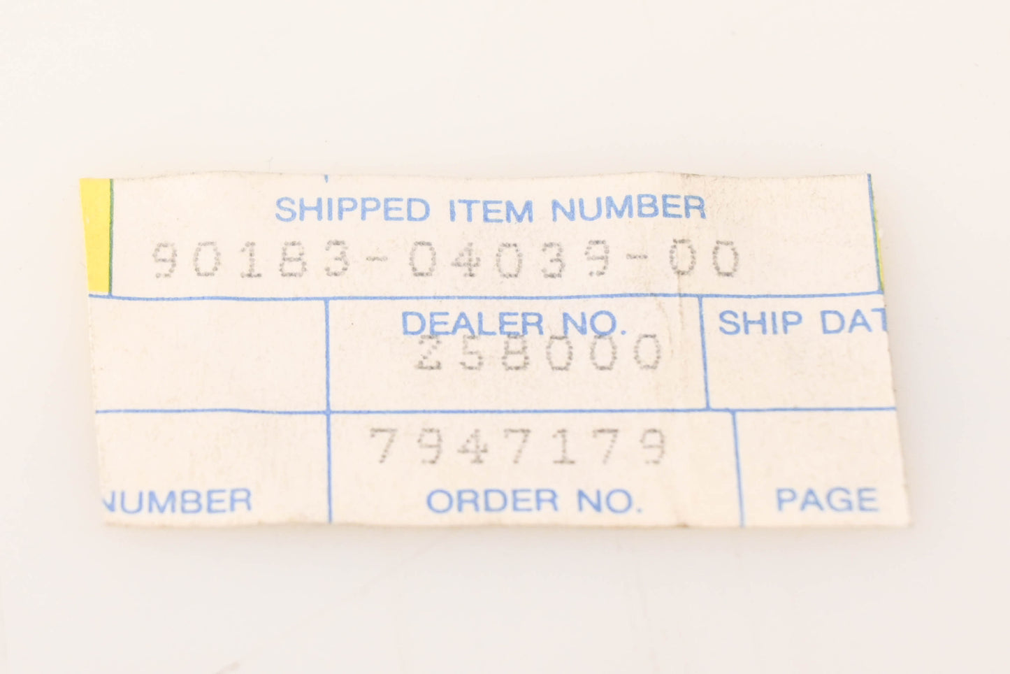 New OEM Yamaha 90183-04039-00 Spring Nut NOS