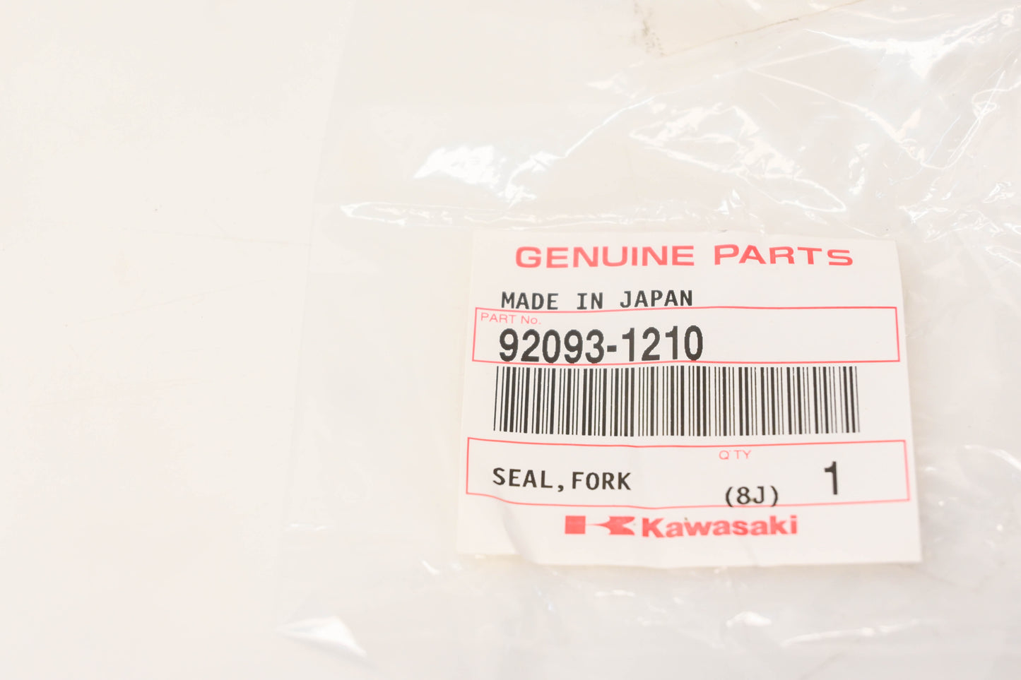 New OEM Kawasaki 92093-1210 Fork Seal NOS