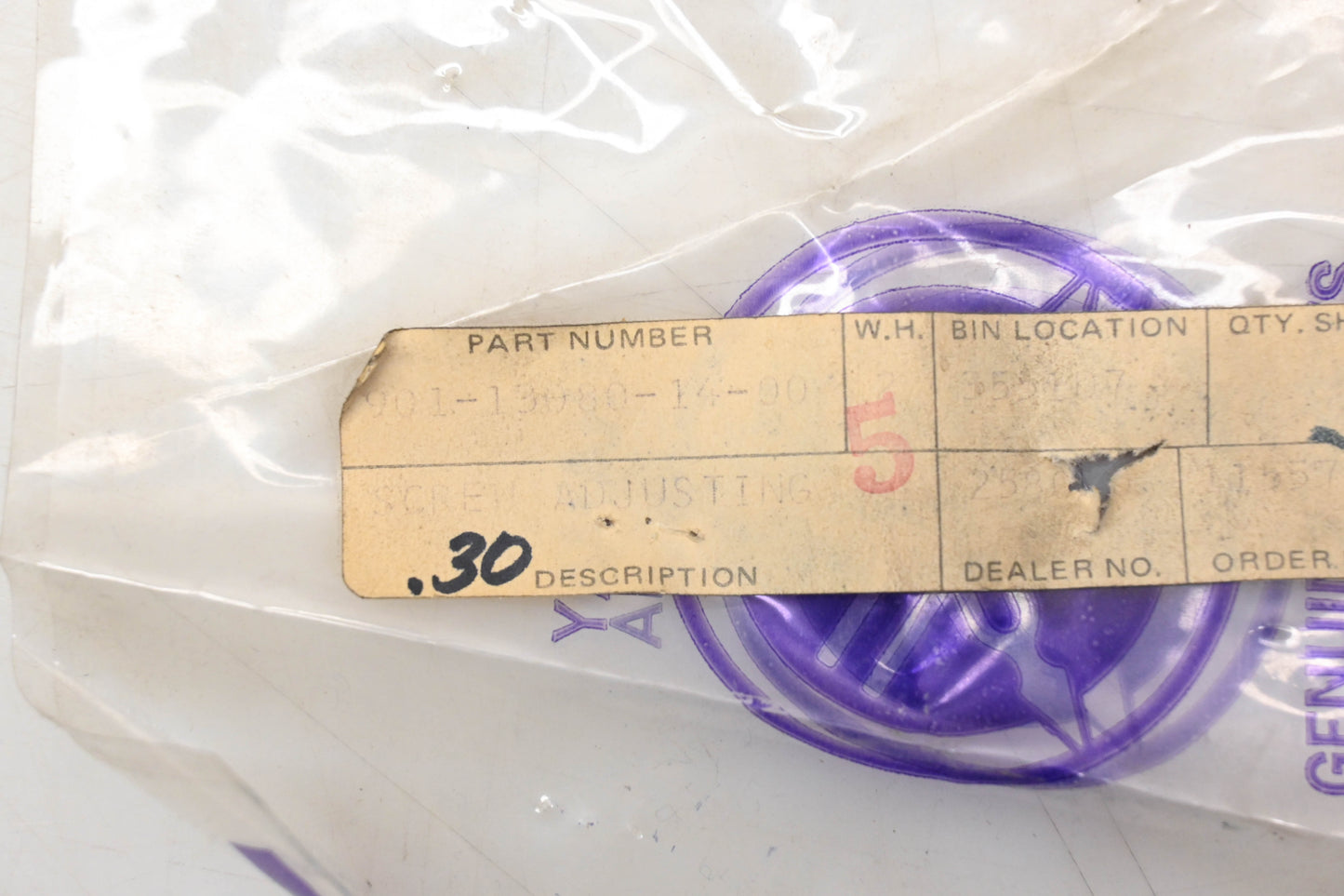 New OEM Yamaha 901-13080-14-00 Clutch Adjusting Screw NOS