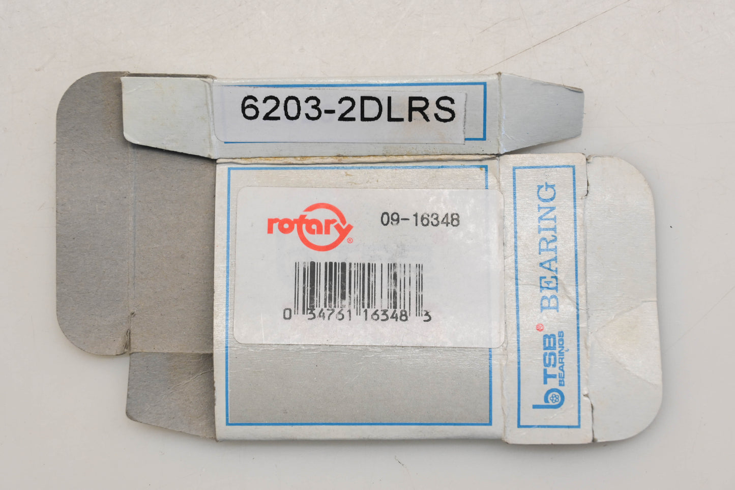 TSB Bearings 6203-2DLRS, 09-16348 Rotary Spindle Bearing NOS