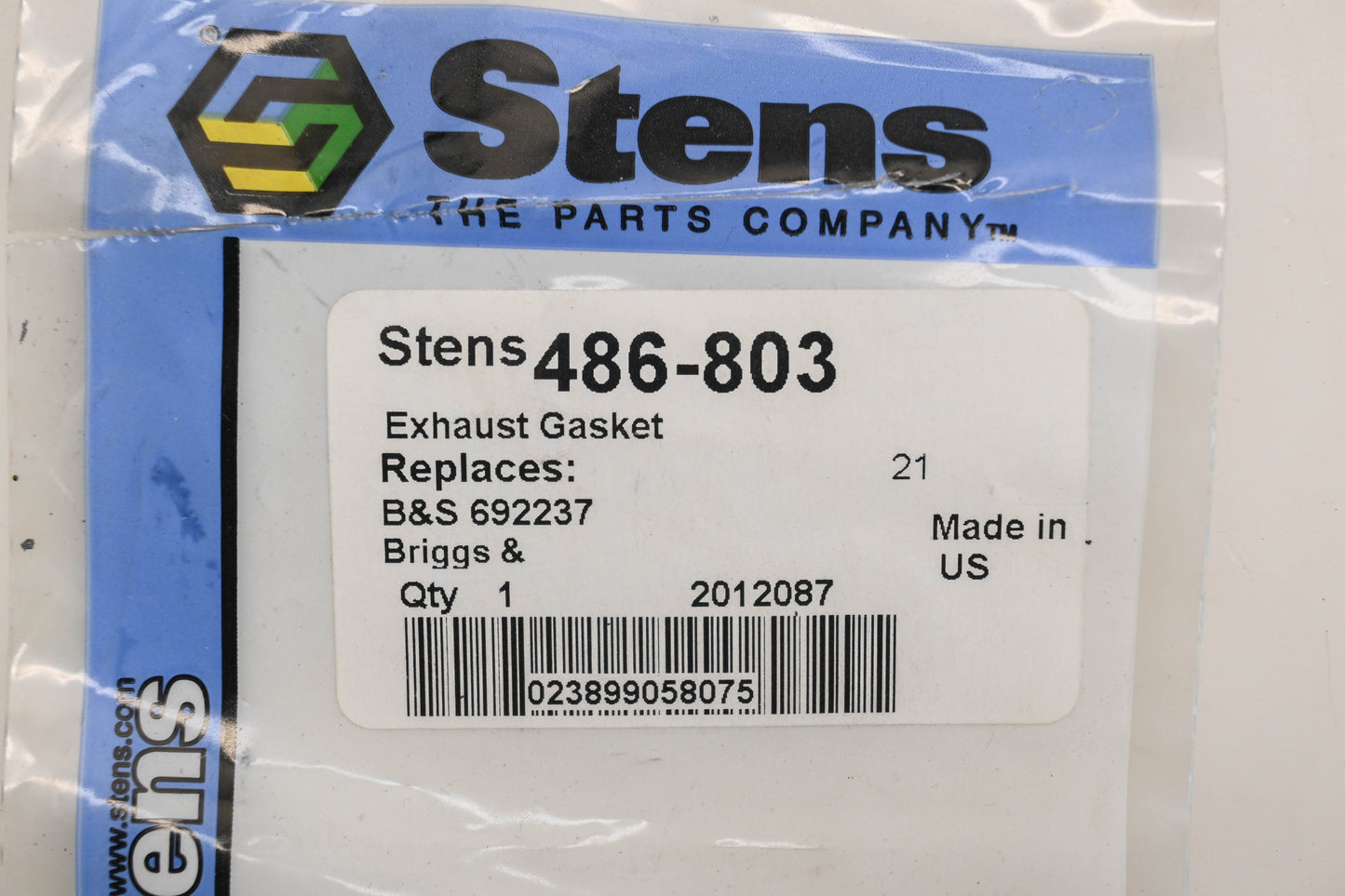 Stens 486-803, 692237 Exhaust Gasket NOS