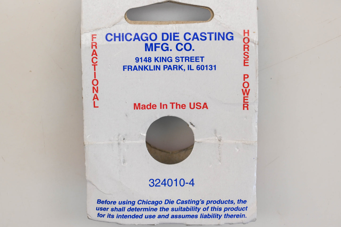 Chicago Die Casting 324010-4, 13-692 3/4" x 2-1/2" Pulley NOS