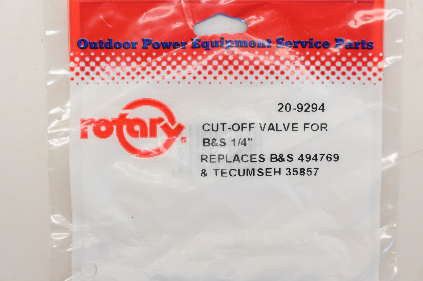 Rotary 20-9294, 494769, 35857 1/4" Cut-Off Valve NOS