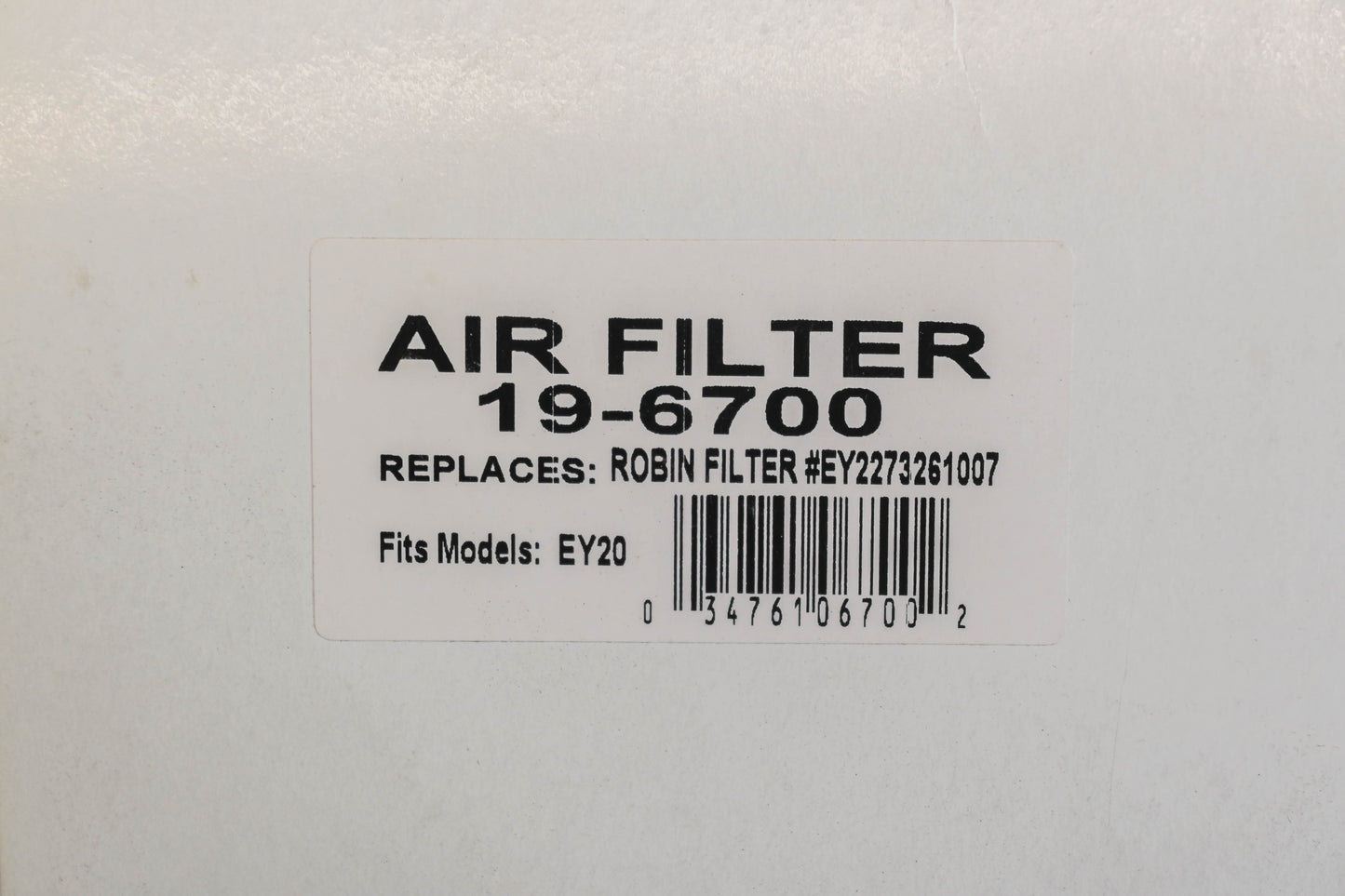 Rotary 19-6700, EY2273261007 Air Filter NOS