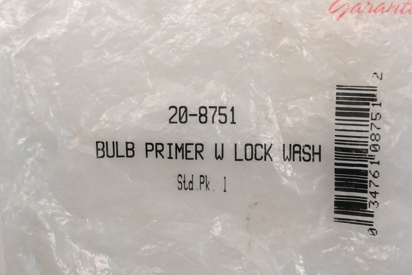 Rotary 20-8751, 8751 Primer Bulb Kit NOS