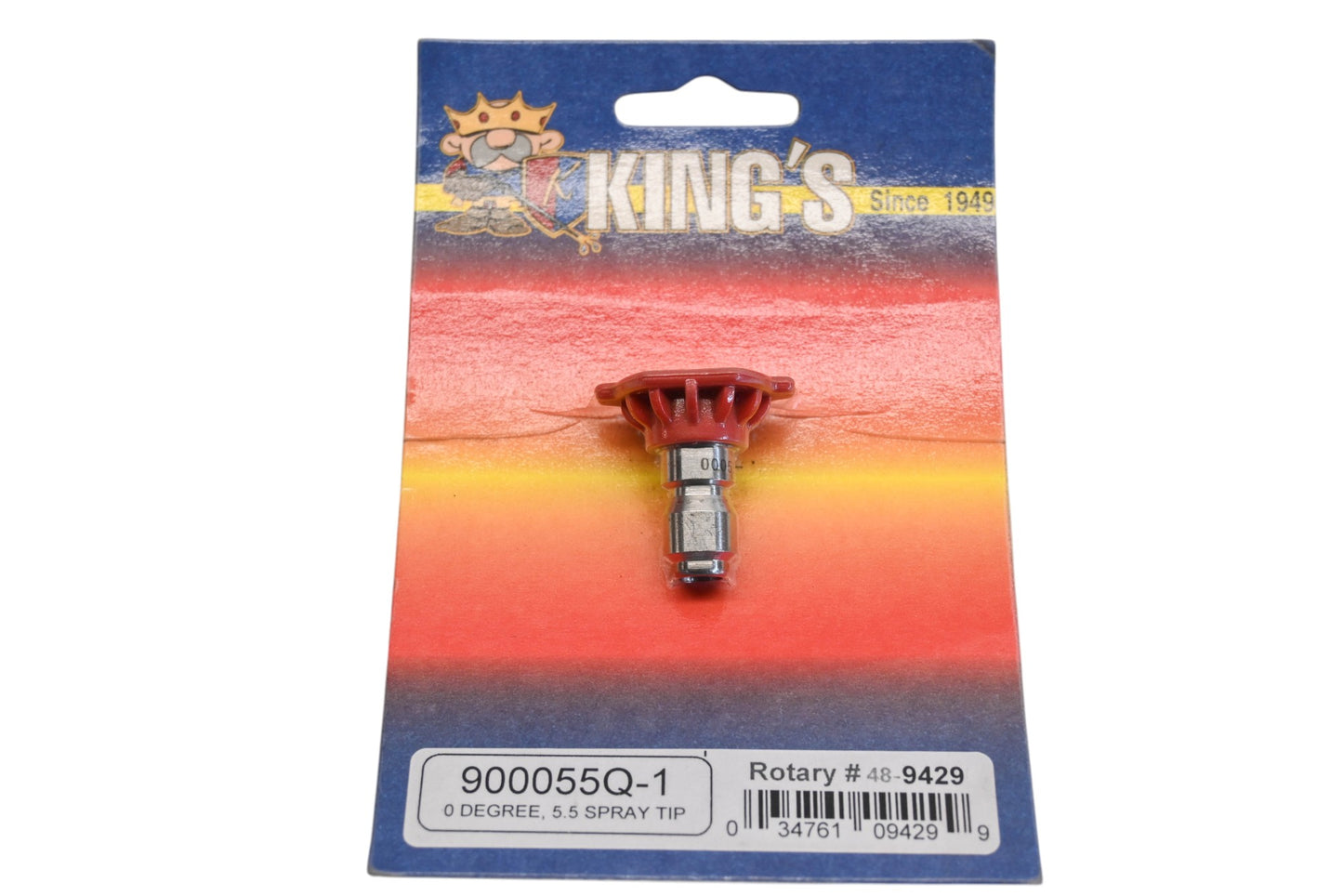 King's 900055Q-1, 48-9429 Rotary 0� 5.5 Powerwasher Spray Tip NOS