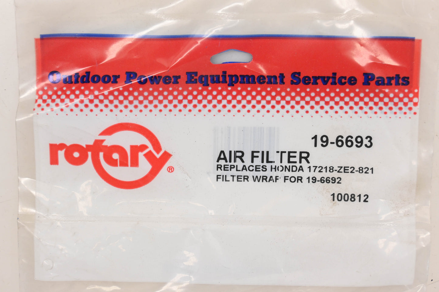 Rotary 19-6693, 17218-ZE2-821 Air Filter NOS