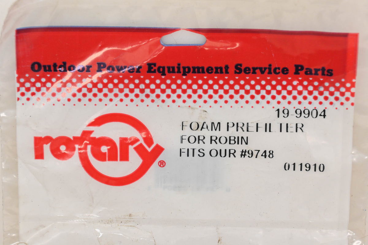 Rotary 19-9904, 9748 Pre-Filter NOS