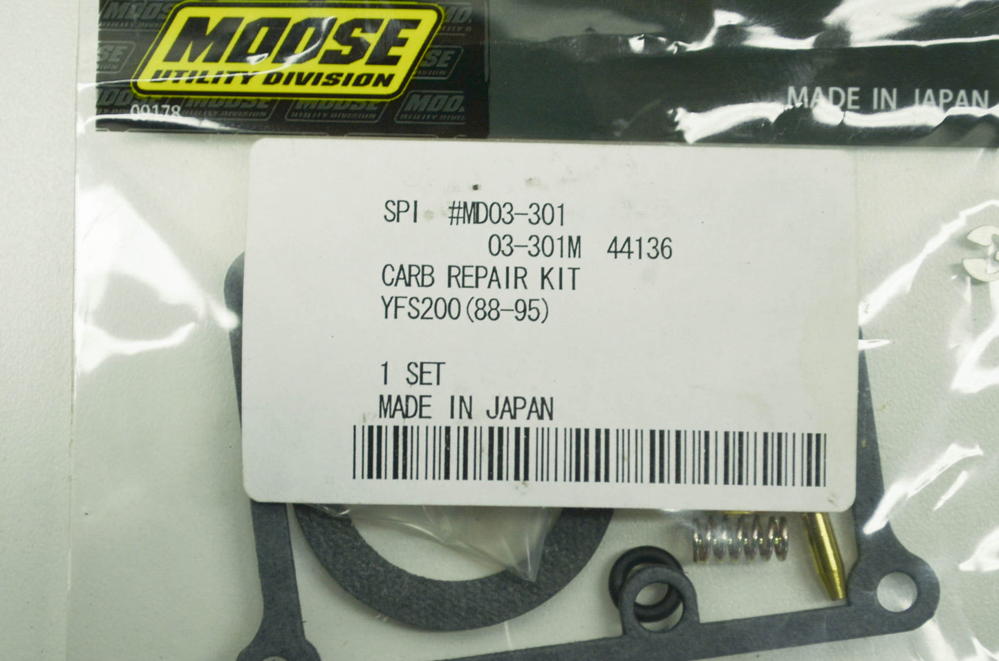 NEW Moose Carburetor Repair Kit YFS200 88-95 Yamaha Blaster NOS
