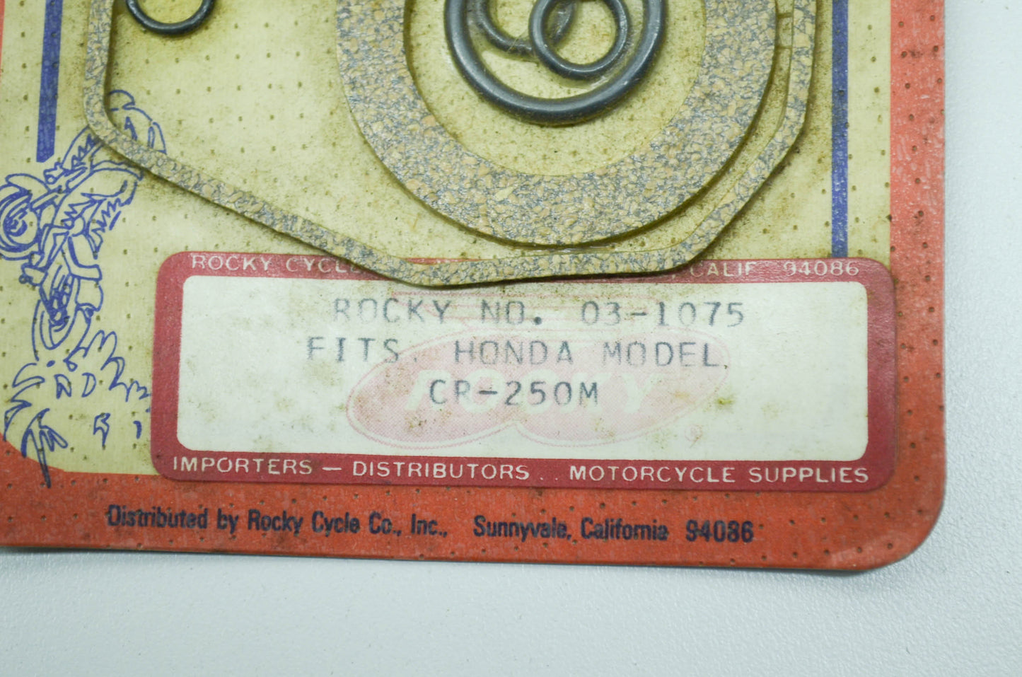 NEW Rocky Carburetor Gasket Kit CR-250M Honda NOS