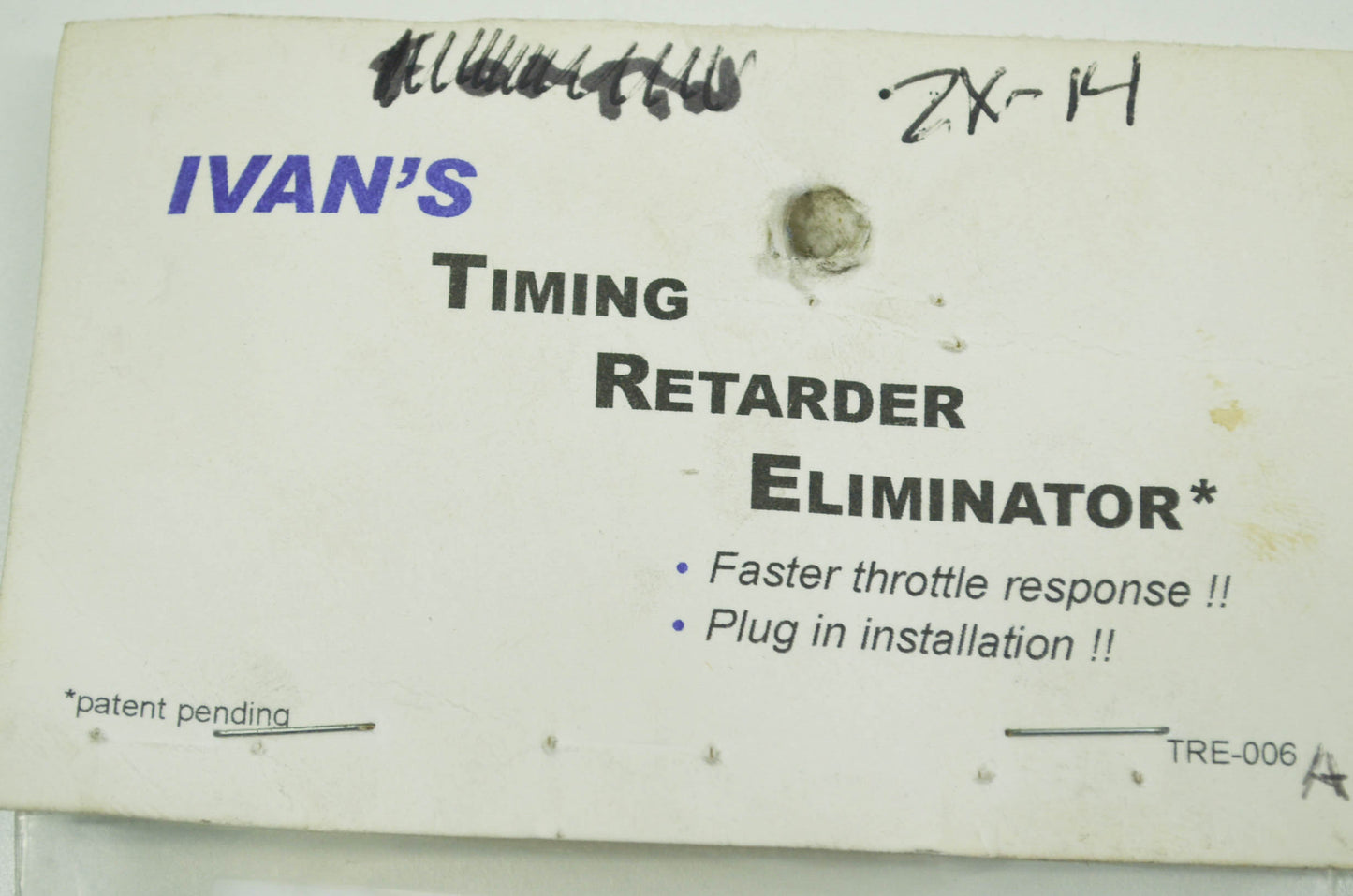 Ivan's Timing Retarder Eliminator ZX-14 NOS