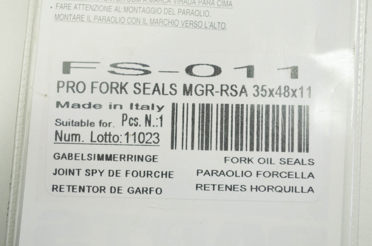 New Parts Unlimited Fork Seal Kit NOS