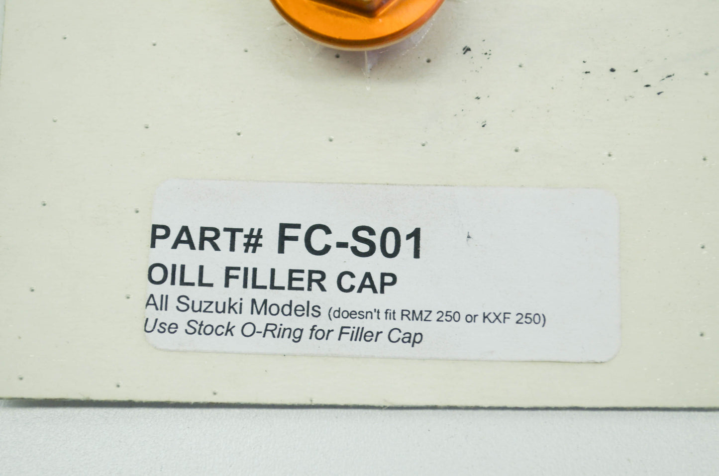 Devol FC-S01 Suzuki Oil Filler Cap NOS