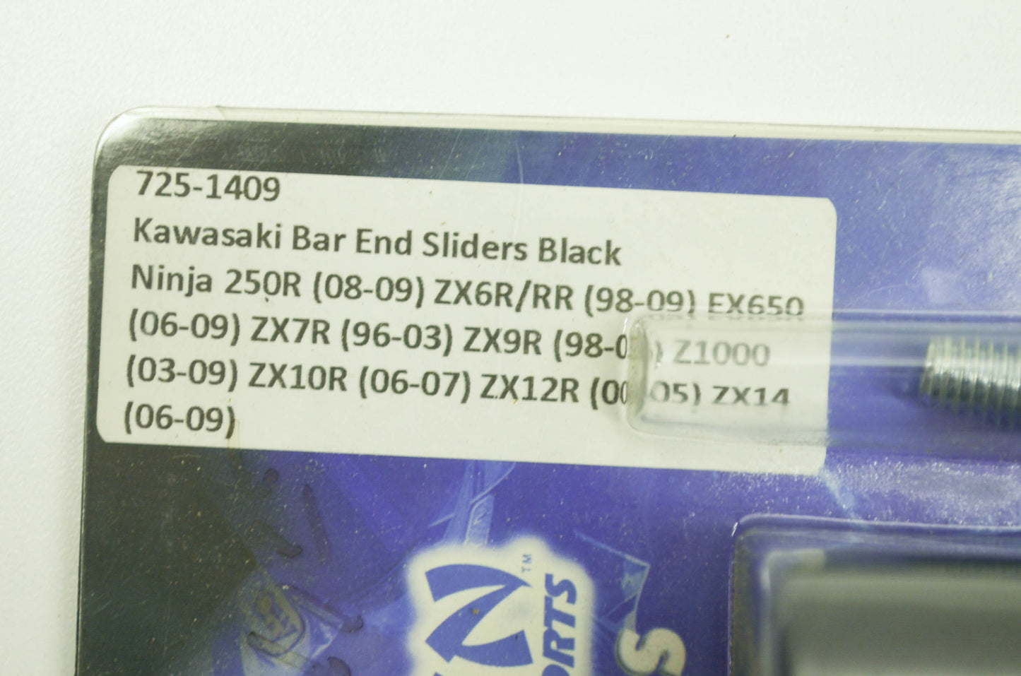NEW Shogun Bar Sliders Black Kawasaki NOS