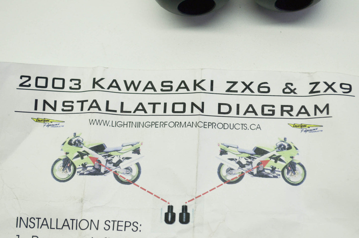 03 Kawasaki ZX6 ZX9 Frame Sliders NOS