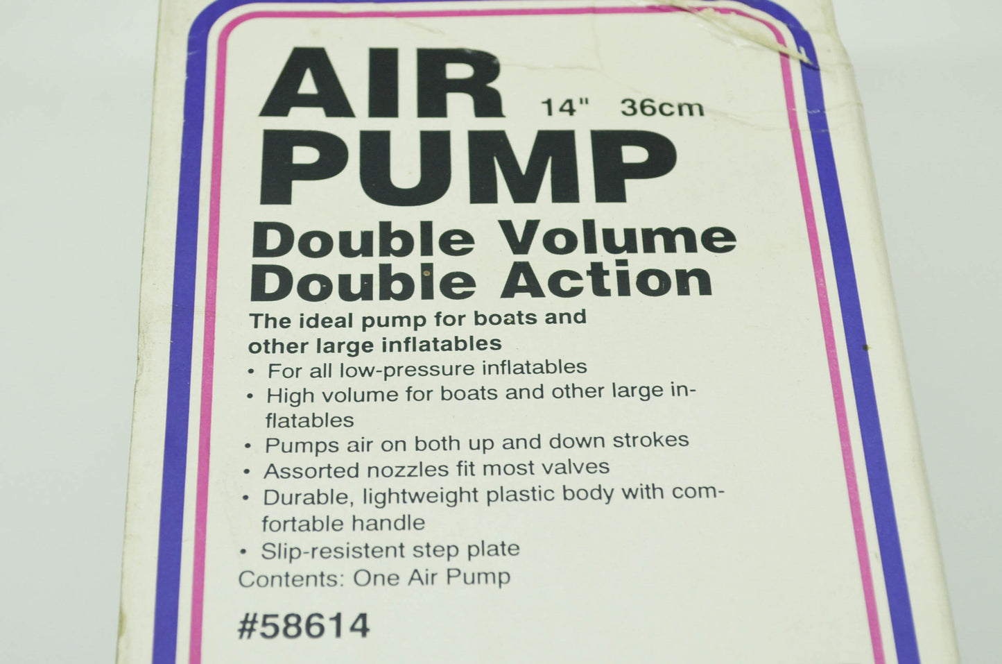 NEW Intex Double Quick II Hi-Output Air Pump NOS