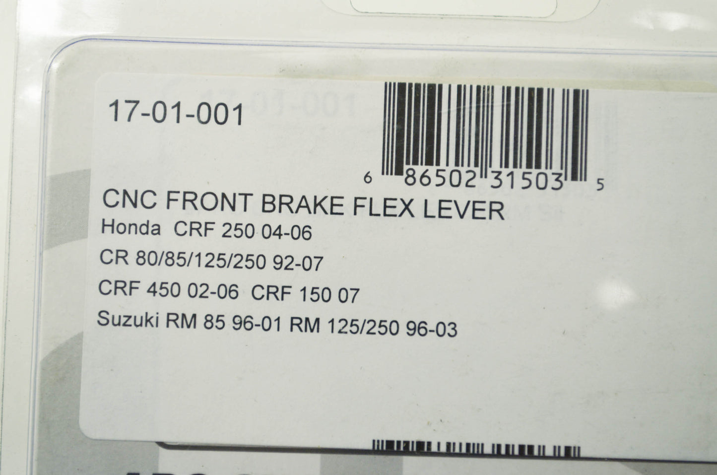 NEW Sunline Front Brake Lever 92-07 Honda CR 80 85 125 250 NOS