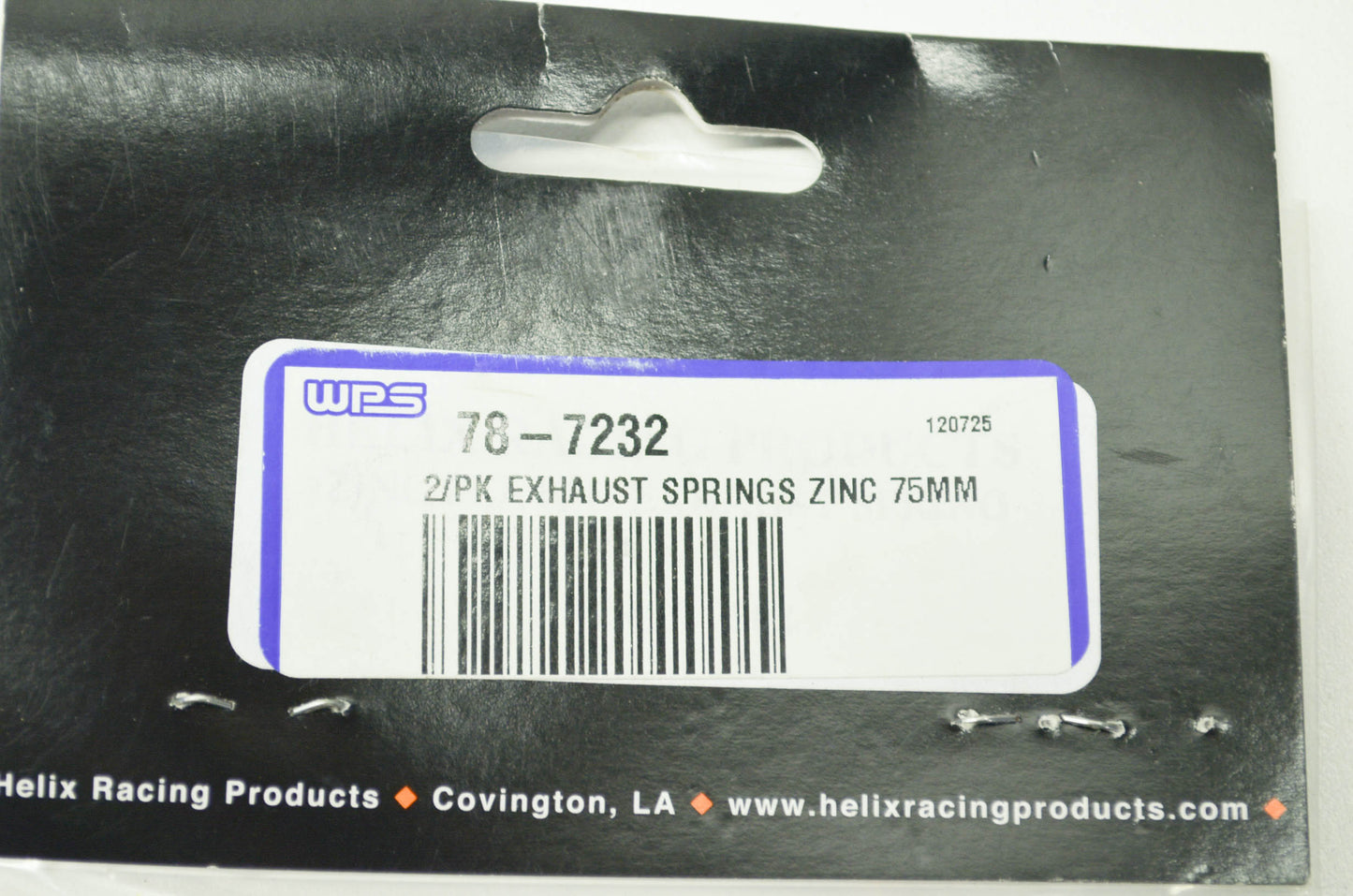NEW Helix Exhaust Springs Zinc 75mm NOS