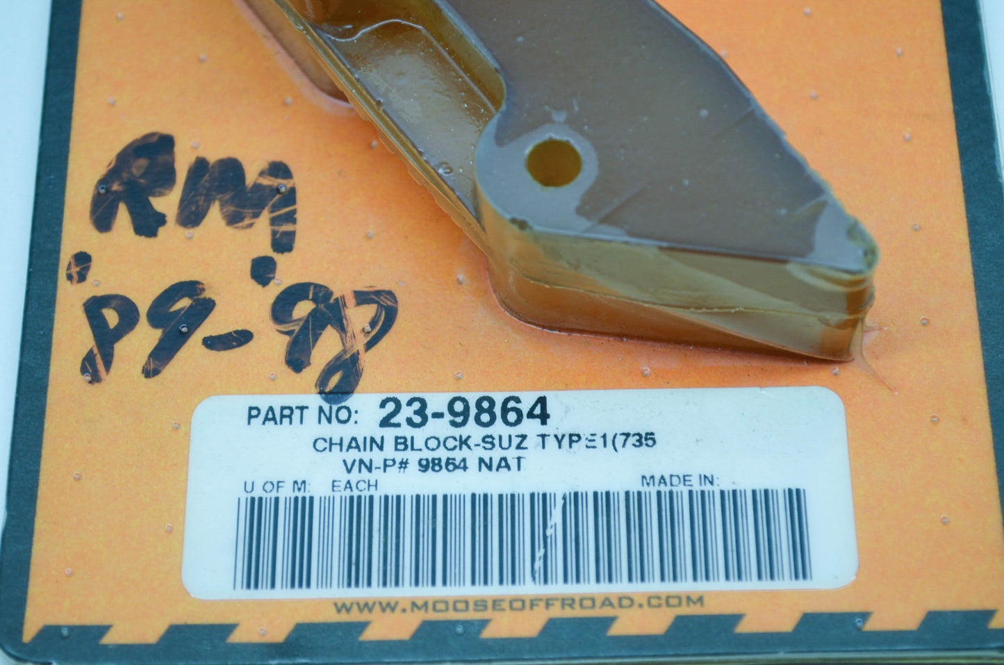 NEW Moose Chain Block Suzuki Type 1 89-98 RM125 RM250 NOS