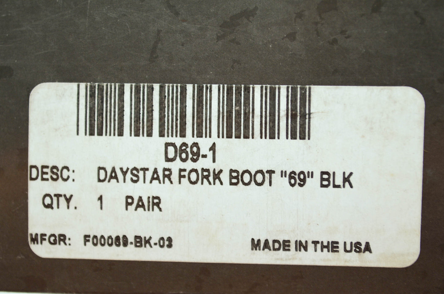 NEW Daystar Fork Boots Black NOS