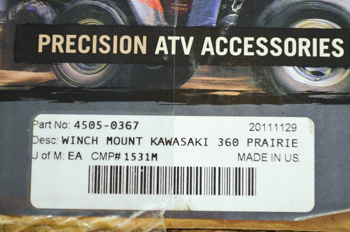 NEW Moose Winch Mount Kit Kawasaki Prairie 360 4x4 NOS
