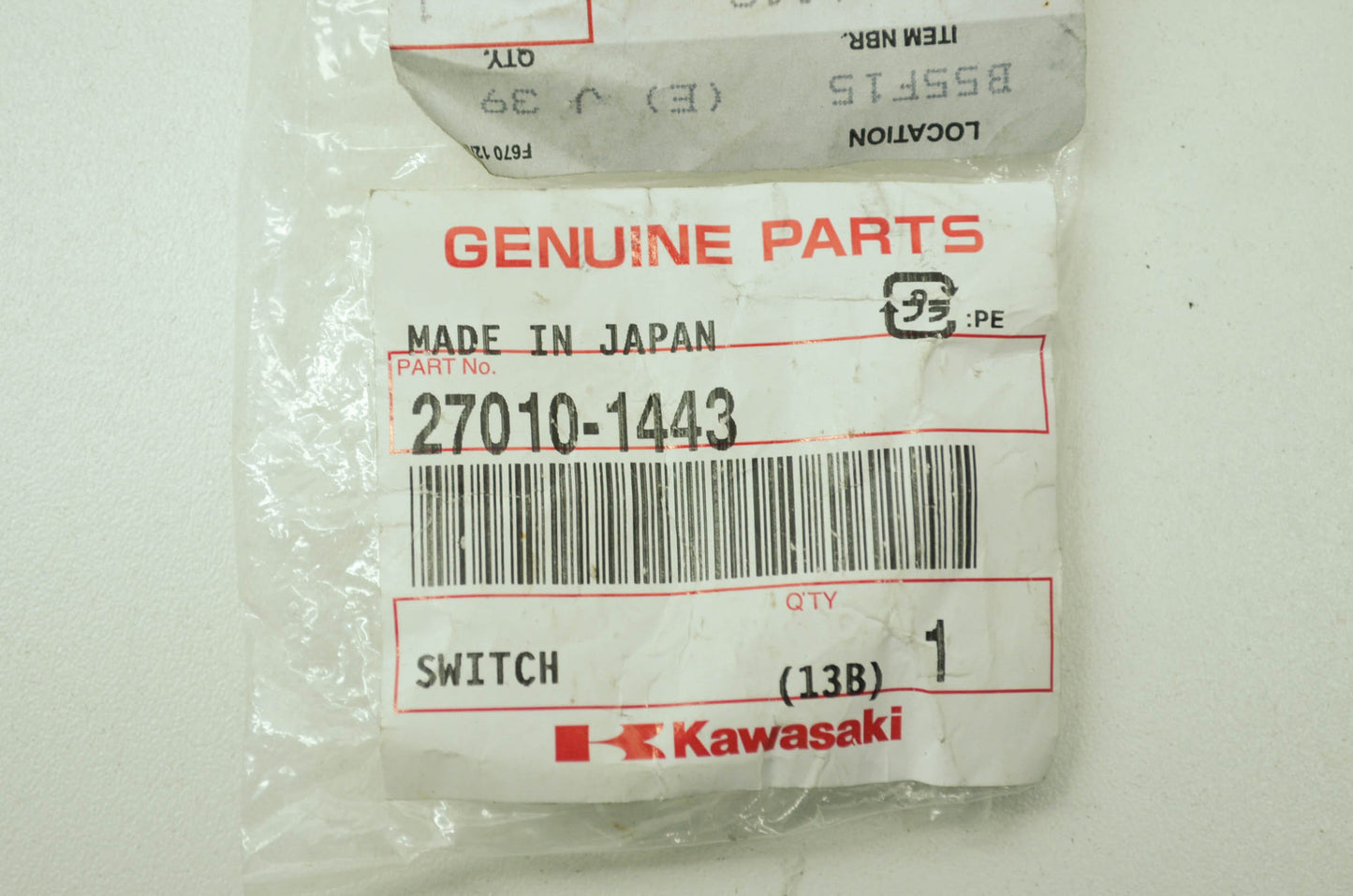OEM Kawasaki 27010-1443 Switch NOS