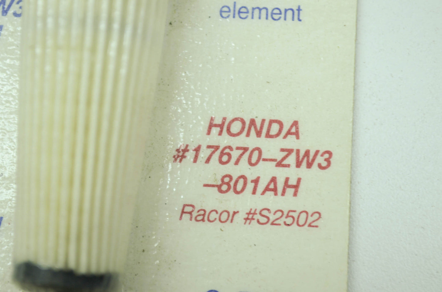 OEM Honda 17670-ZW3-801AH Re-Fill Cartridge NOS
