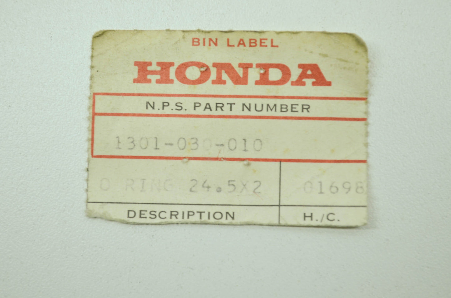 OEM Honda 91301-030-010 O-Ring (24.5X2) NOS