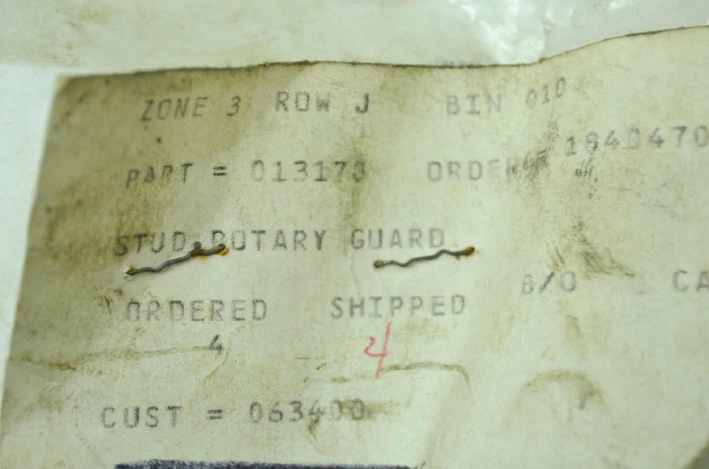 Rotary Guard Stud NOS